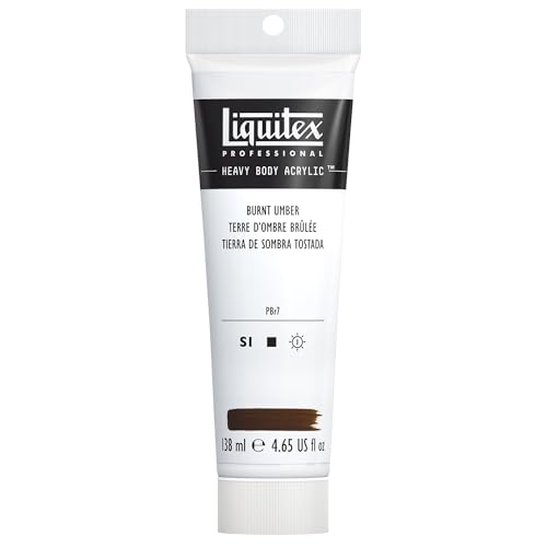Image of Liquitex Professional Heavy Body Acrylic Paint 4.65-oz tube, Burnt Umber