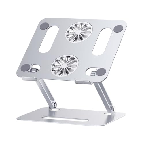 Refrigerador portátil ajustable para laptop con doble ventilador miniatura 1