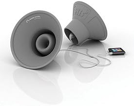 Tembo Trunks TTGrey Portable MP3 Player Headphone Speaker Amplifiers, Grey (Pair)