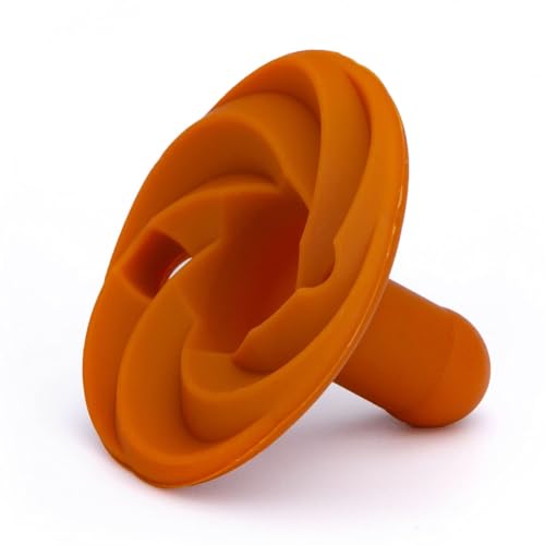 Image of Doodle & Co. Holland Classic Pacifier for New Born Babies | BPA Free Natural Nipple Shape 100% Silicone for Infants | Helps Promote Healthy Oral Development | 0-3 Months | Peach /Plum