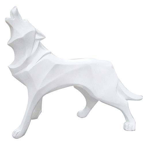 Loup scandinave en résine créatif pour exprimer la force et la liberté chez soi