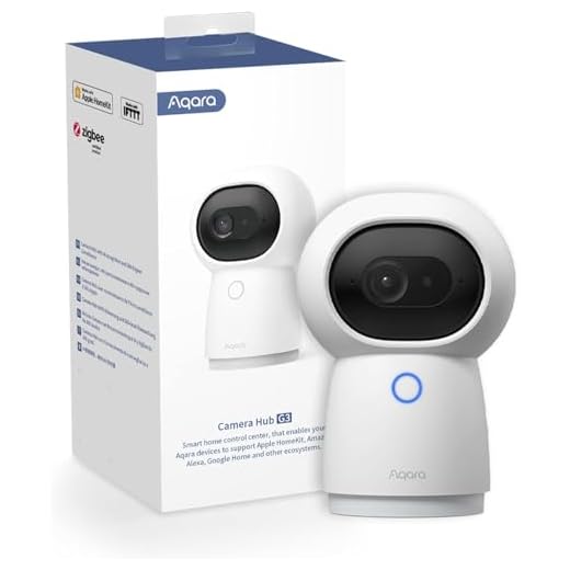 Aqara 2K Sicherheitstür-Kamera Hub G3, AI Gesichts- und Gestenerkennung, 360° Betrachtungswinkel durch Schwenken und Neigen, Funktioniert mit HomeKit Secure Video, Alexa, Google-Assistant, IFTTT