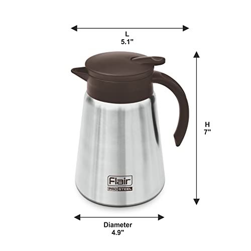 Image of Flair Latte Vacuum Insulated Steel Kettle 800 ML (Brown)