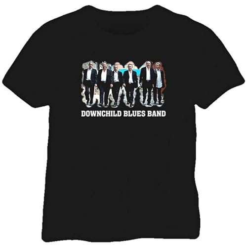 Photo de Downchild Blues Band Graphic Printed Top Tee for Men Unisex 100% Cotton Short-Sleeve T-Shirts Black S