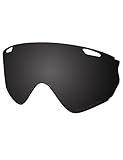 Saucer Lentes y almohadillas nasales de repuesto prémium para gafas de sol Oakley Wind Jacket 2.0 OO9418, Alta defensa: negro carbón polarizado, Taille unique