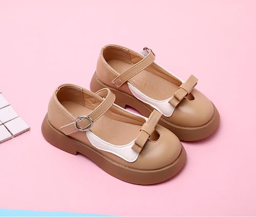 Girls Mary Jane Dress Shoes Ballerina Ballet Flats Flower Princess School Uniform Shoe4