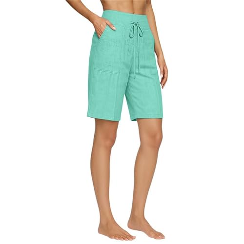 Short femme chic pantacourt taille haute ample et respirant