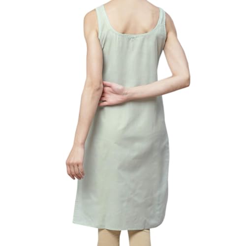 Image of Women's Sleeveless Cotton Inner Slip Dress Round Neck Soft Comfortable Fit Full Length Camisole Innerwear Summer top Undergarment for Girls