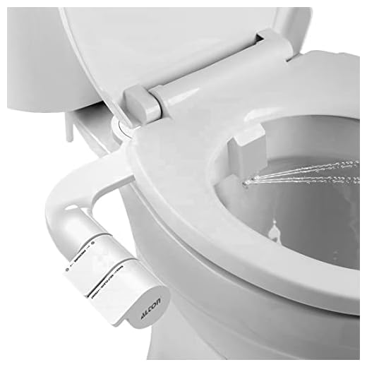 ALTON SHR20175 ABS, Non-Electric Toilet Bidet with Dual Nozzles for Male & Female, White, Polished Finish, Plastic