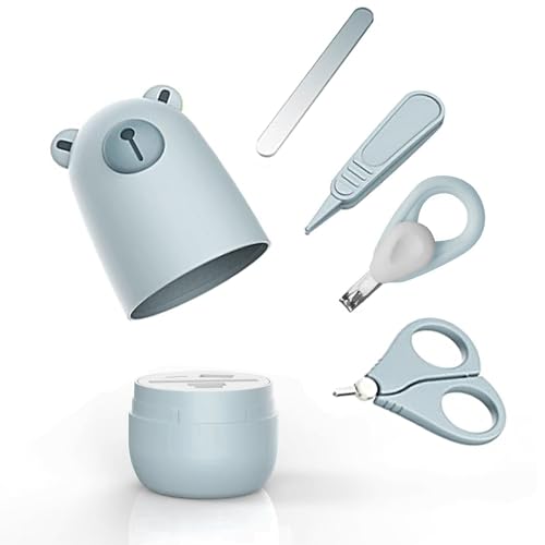 Baby Grooming Gift Set for New Parents and Kids (Blue Bear)