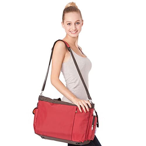 Ubersweet Orange : Denim Baby Diaper Nappy Changing Mother Handbag