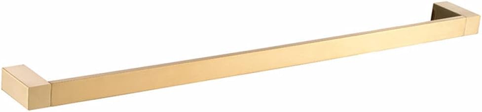 Luxury Brushed Brass Bathroom Accessories - Robe Hook, Paper Towel Rail, Wall Shelf & Toilet Brush(Robe Bar)