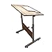 Produktbild Notebooktisch, Mobiler Betttisch Auf Rollen Laptoptisch Höhenverstellbar Tischplatte Neigbar, Bett-Beistelltisch for Krankenbett, Pflegebett (Size : 80x40cm)