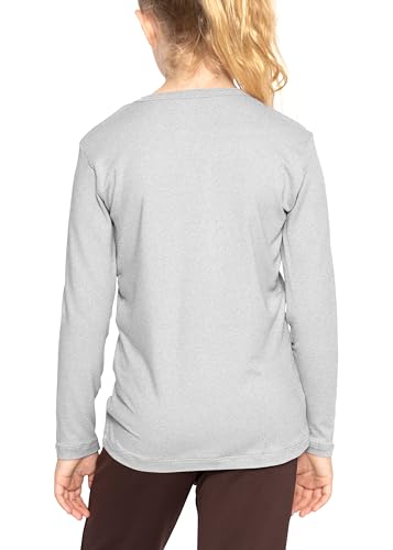 Image of Shirts for Girls Long Sleeve Crew Neck Top, Hoodie or 3 /4 Sleeve Soft Stretch Kids Lightweight Size 2-16