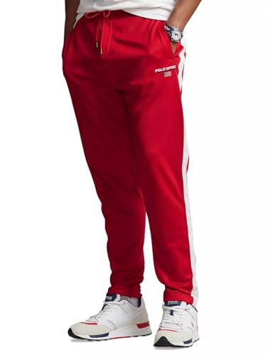 Ralph Lauren Polo Sport Men's Big & Tall Track Sweatpants Jogger Pants 5XB Red