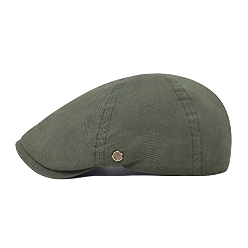 Image of VOBOOM Cotton Flat Cap Cabbie Hat Gatsby IVY Cap Irish Hunting Hat newsboy