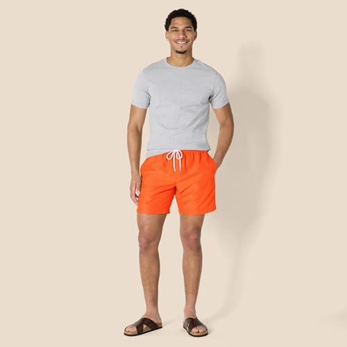 Image of Amazon Essentials Men's Swim Trunks with Mesh Lining, Pockets, Drawstring Closure