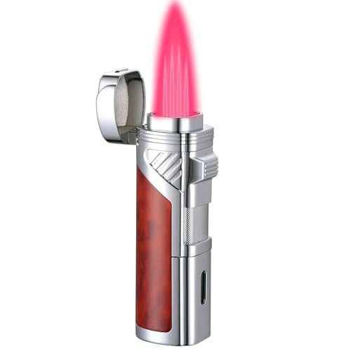 Encendedor de Mechero Recargable Butano Viento Rojo miniatura 1