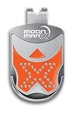 Moonmarx Golf Ball Marker and Putt Aligner with Magnetic Clip (Orange). Patented ball marker made. Conforms to USGA standards. 30 Day!