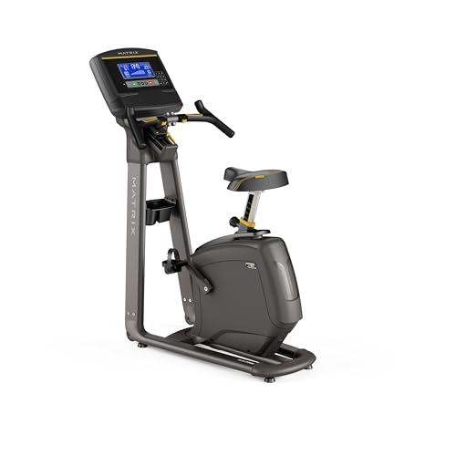 Matrix Fitness U30 Upright Bike with XR | 8.5" LCD | Club-Quality, Stable Dual Form Frame, Comfort Arc Seat | Ideal for Long Rides and High Calorie Burn