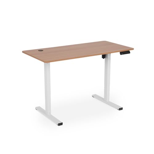 Mesa com Regulagem de Altura DT3 F10; Função memória; Sistema anticolisão; Apoio com coluna invertida; Elevação;(Oak)