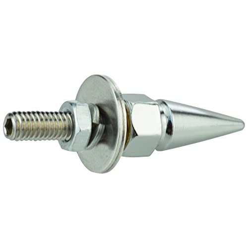 Abfer Car License Plate Screws Spike Shape License Plate Fasteners Bolt 4Pcs Anti Theft License Plate Screw Frame Kit Fit for Most Vehicle Motorcycles Trucks (Silver) - Image 6