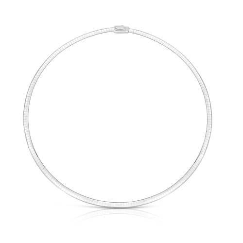 Floreo 14k Yellow Gold or White Gold 2mm Classic Omega Chain Necklace4