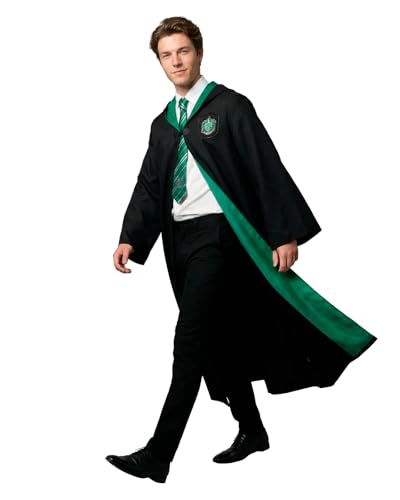 Funidelia Déguisement Officiel Slytherin avec cravate - Harry Potter pour femme et homme, Licence Officielle, Taille L Poudlard, Magiciens - Costume pour...