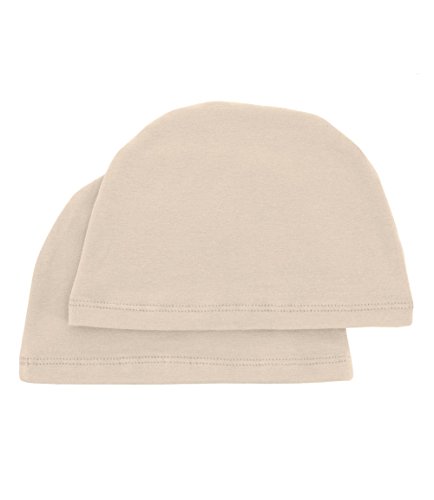 Turban Plus Cotton Wig Liner Cap Beige 2 pc Soft Comfy Breathable for Women Chemo Cancer
