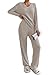 CheChury Zweiteiler Damen Lounge Set V-Ausschnitt Einfarbig Loungewear Gerippt Shirt Top Langärm mit Hose 2-Teiliges Hausanzug Jogginganzug Loungewear Nachtwäsche Hauskleidung Freizeit Outfit Gin mit günstig Kaufen-CheChury Zweiteiler Damen Lounge Set V-Ausschnitt Einfarbig Loungewear Gerippt Shirt Top Langärm mit Hose 2-Teiliges Hausanzug Jogginganzug Loungewear Nachtwäsche Hauskleidung Freizeit Outfit