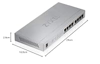Zyxel Netzwerk Switch 8 Port | Unmanaged Gigabit PoE+ | GS1008HP – Ansicht 6