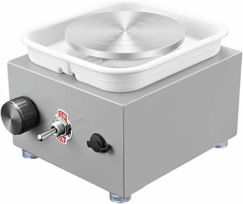 Tour électrique pour argile avec plaque rotative et kit de sculpture