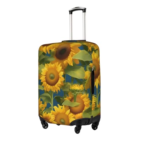 Summer Sunflower print Luggage cover, suitcase protector, elasticated protective sleeve, fits 18-32 inch suitcases2