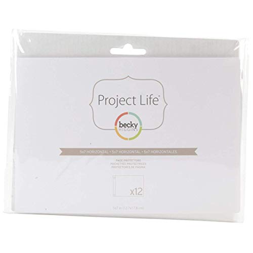 Becky Higgins 380018 Project Life Page Protector-5 x 7-Horizontal (12 Pieces)