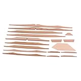 EXAOMBLE ダークカラー41インチスプルースブレースウッドキット17点セット アコースティックギター用弦楽器製作者向けdiyギターパーツ