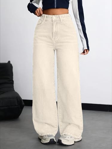 Image of Nifty Women's Denim Stretchable High Waist Baggy Jeans for Women