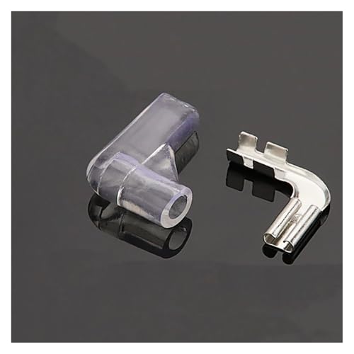 50-500Pcs 2.8mm (110) Flag Brass Terminal with PVC Cover Connector Pins DJ627-2.8A 0.5mm Thickness(Type 2,Quantity 50Pcs)