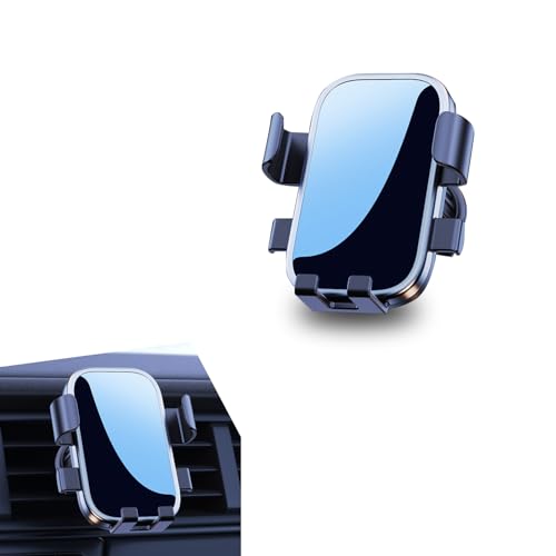 1 PC Car Mobile Phone Holder, 360-degree Rotation Intelligent Gravity Sensing Design Telescopic Spiral Clip A/C Outlet Navigation Holder, Auxiliary Travel Parts, for Most Cars (Black)