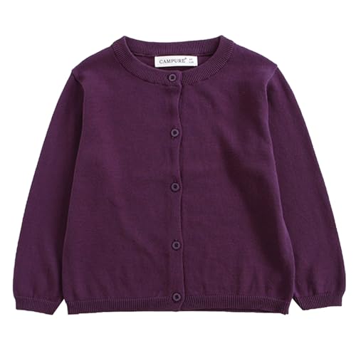 Girl Knit Cardigan Sweater Toddler Button Down School 𝐔niform Cardigan Fall Winter Clothes