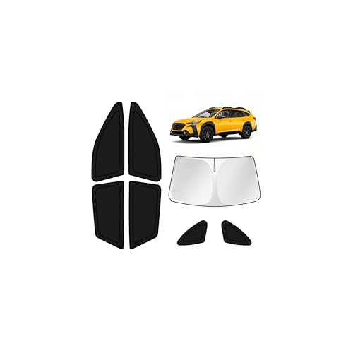 Image of KUST Car Window Shades for 2020-2025 Subaru Outback Accessories Windshield Sun Shade Side Rear Window Covers Sunshade Privacy Protection for Camping Blackout UV Block Full Set 7PCS