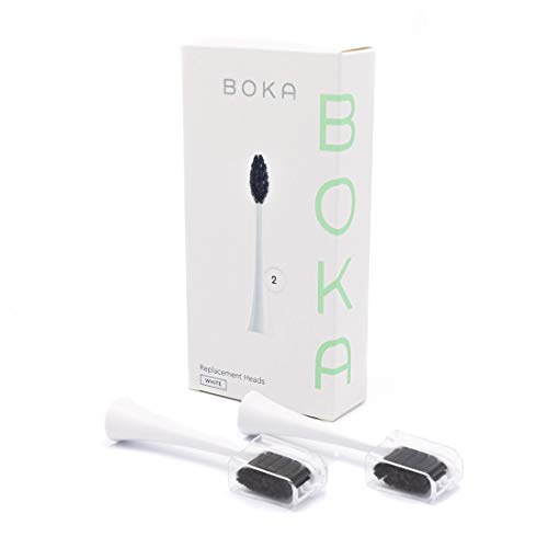 Boka-Power-Brush-Replacement-Toothbrush-Heads-for-Sonic-Powered-Electric-Toothbrush-White-2-Heads