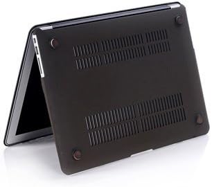 KECC Compatible with MacBook Pro 13 inch Case 2020-2023 with Touch Bar M2 A2338 M1 A2289 A2251 Italian Leather Hard Shell + Keyboard Cover (Black Crocodile Leather)