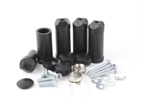 Radiator Accessories,Towel Rail Radiators Universal Brackets Chrome,White,Black, Radiator Valves (Black Full Brackets Only) โ image 1