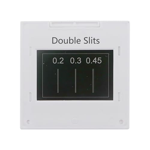 Image of Single Slit Double Slits Poisson Spot Moire Pattern Optical Elements Interference Diffraction Grating Sheet Physical Optics (Double Slits (1pc))