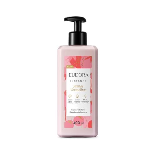Eudora Creme Hidratante Desodorante Corporal Instance Frutas Vermelhas 400ml