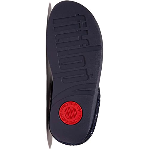 Image of FitFlop Women's Fino Crystal-Cord Leather Toe-Post Sandal