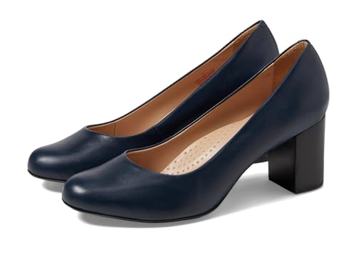 Marc Joseph New York Women's Midtown Pump, Navy Napa Soft, 8