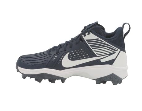 Nike Force Savage Pro 3 Men's Mid Football Cleats Blue White FJ8163-400 Size 15