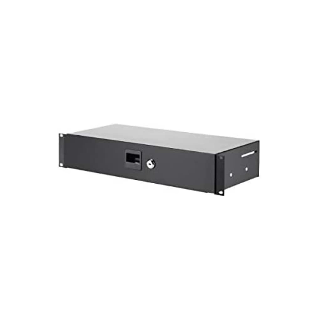 Adam Hall 19" Parts 87402 S - Tiroir rackable 2 U en acier de profondeur 200 mm