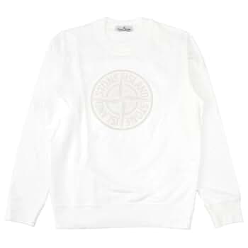 美品 STONE  ビッグロゴ スウェット トレーナー M 白 ZIP FIVE トレーナー スウェット 「別注」「YALE」 カレッジロゴ